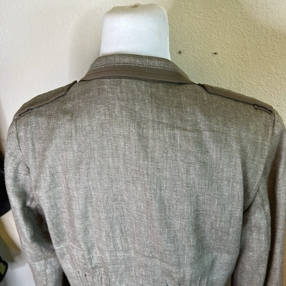 ELIE TAHARI KAHKI FITTED JACKET LIGHT AND DARK GREY SIZE 8 - Picture 5 of 15